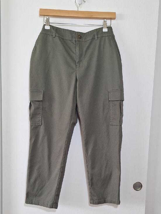 Joan Rivers Pants - Joan Rivers Cargo Pants Women Olive Cargo Pants 10 Petite 10P M Ankle Pants